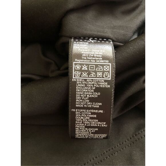 FOREVER 21 Black 3/4 Sleeve Lined Lace Dress Size S - Picture 12 of 12